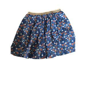 Fatface blue floral skirt size 10-11